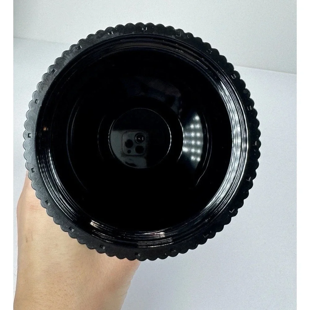 Starbucks 2024 Black Pleated Metallic‎ Core Tumbler 16oz Cold Cup Grande